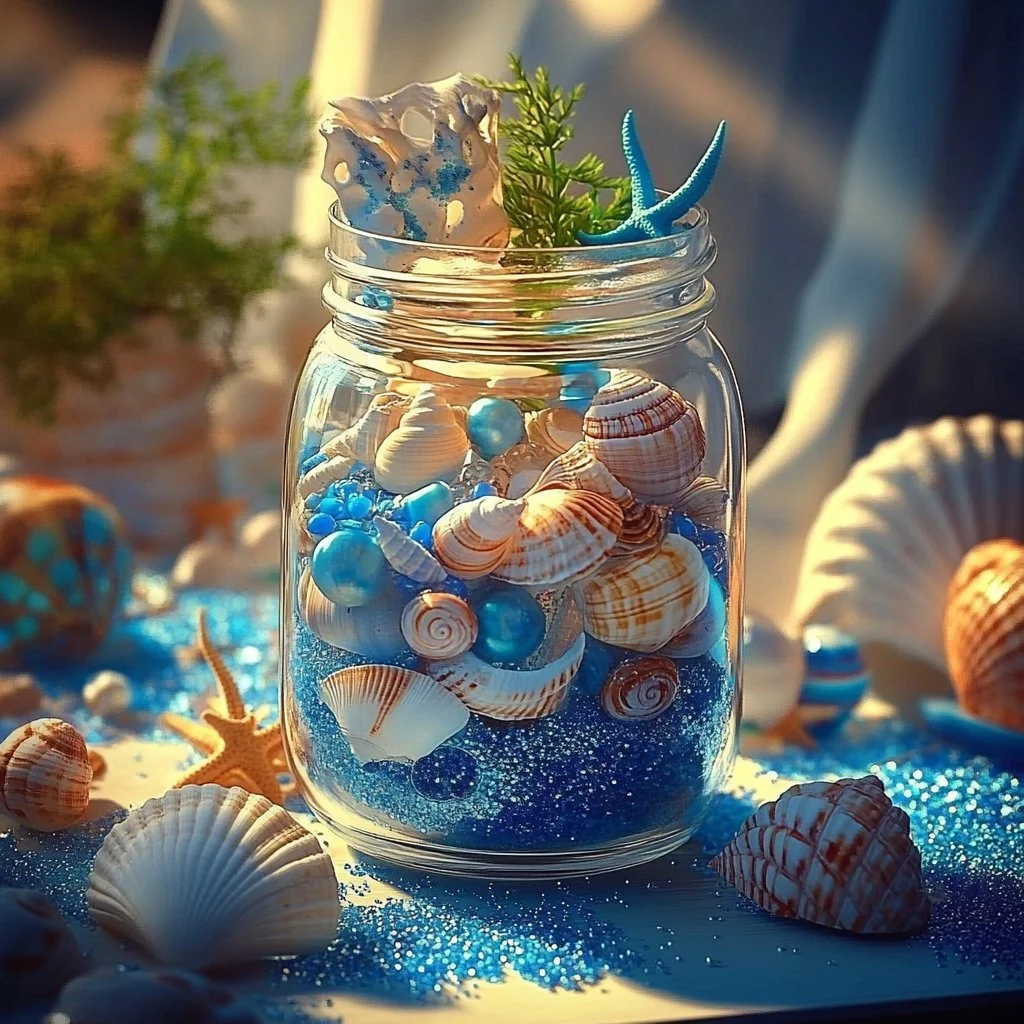 Colorful fake aquarium for kids promoting creative play and fun experiences