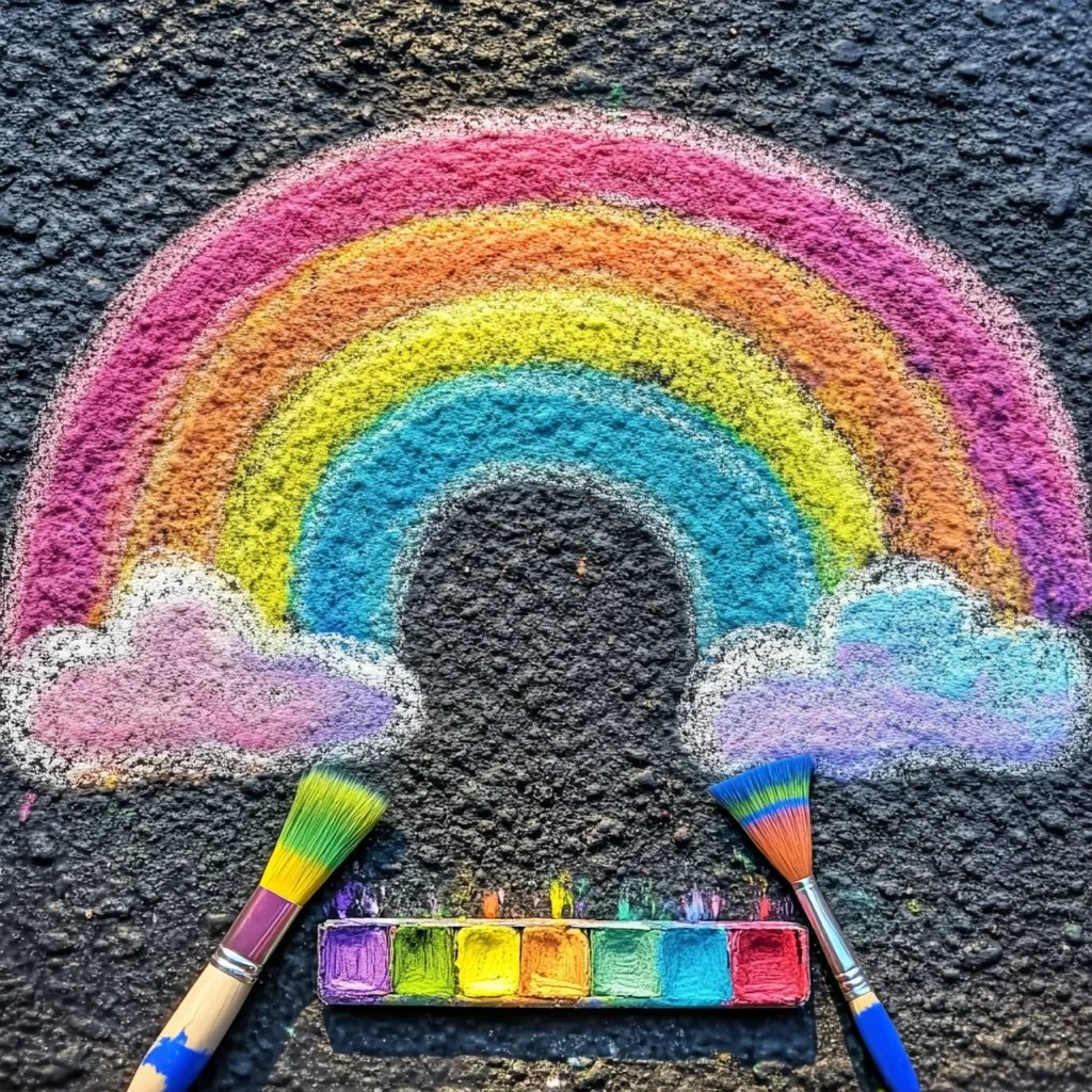 Colorful Fizzy Chalk Paint for unique DIY projects and home decor.