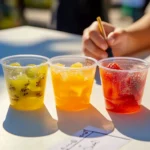 Fruit Enzymes Gelatin Experiment showing fruit reactions with gelatin.