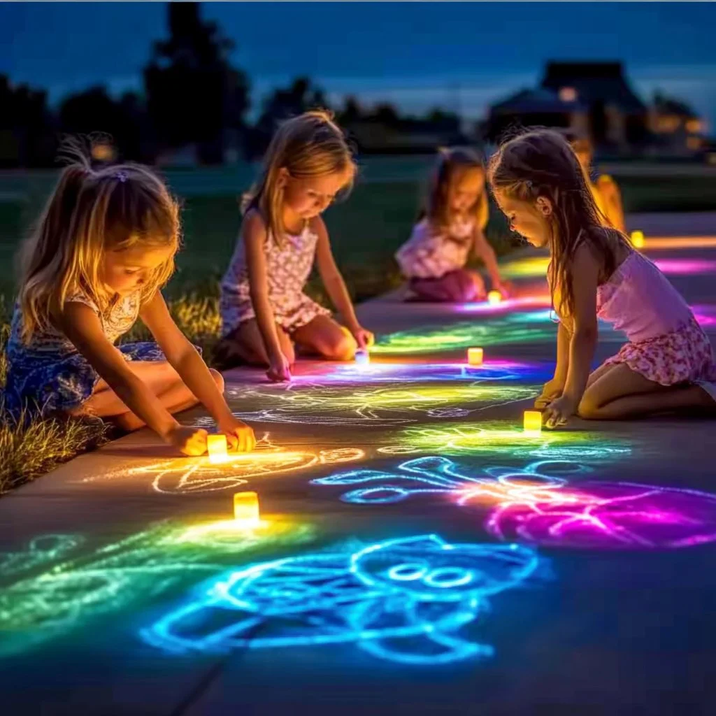 Glow-In-The-Dark Chalk for creative projects and nighttime fun