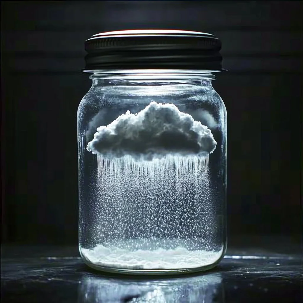 Make a Rain Cloud in a Jar