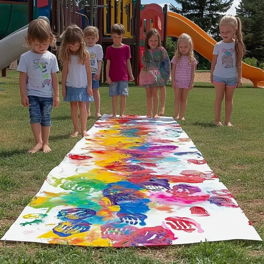 Paint with Feet Activity