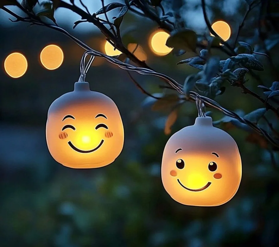 Handcrafted Pumpkin Glow String Lights for DIY fall decoration