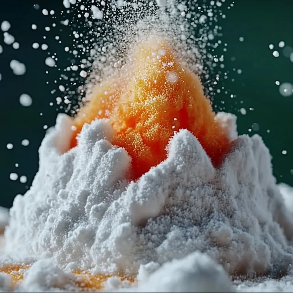 A breathtaking view of a Snow Volcano showcasing icy formations and volcanic activity.
