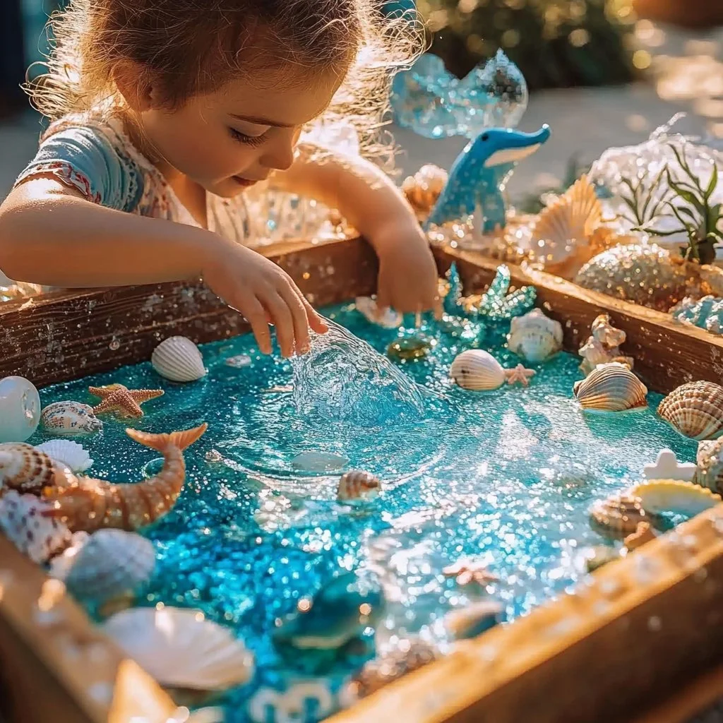 A mesmerizing visual of flowing water representing the essence of Mermaid Riot's theme.