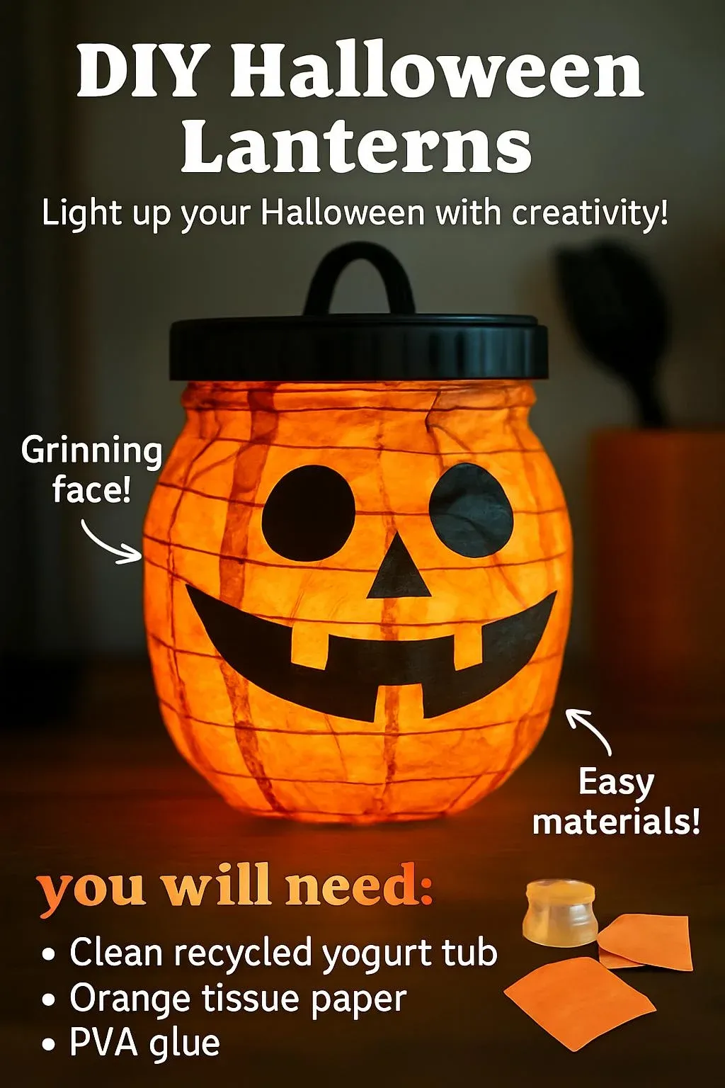 Best 6 Creative Craft Ideas for Fun and Festive Projects 2 DIY Halloween Lanterns