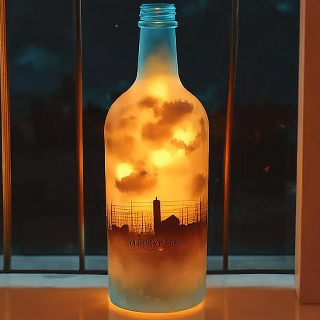 DIY Frosted Lighted Beach Scene Bottle 4 DIY Frosted Lighted Beach Scene Bottle