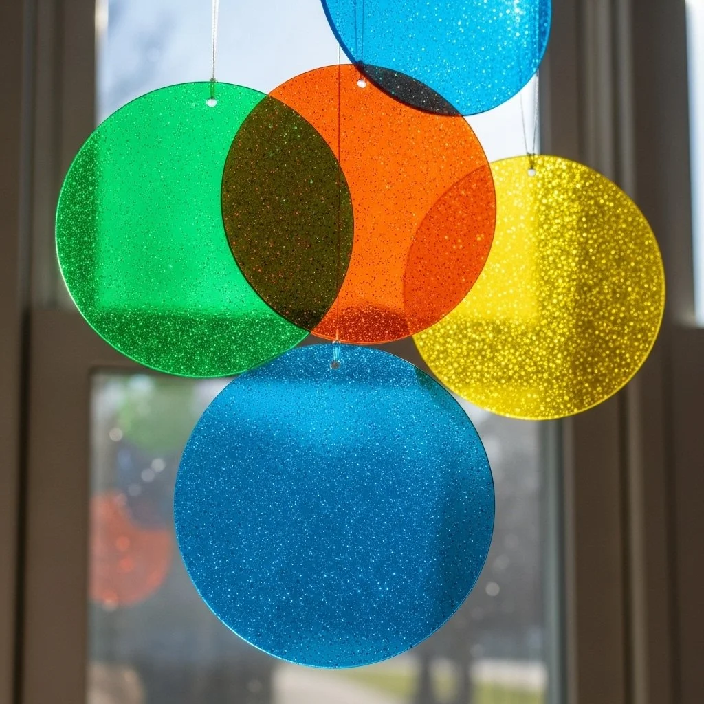 Colorful Bioplastic Suncatchers