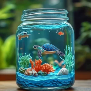 DIY Mason Jar Aquarium 21 DIY Mason Jar Aquarium