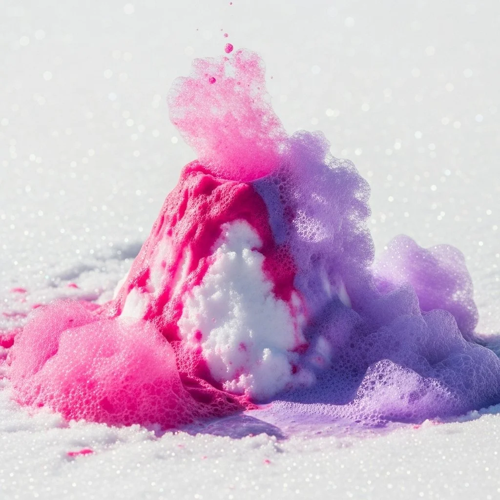 Make Your Own Snow Volcano at Home