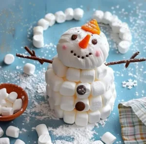 Marshmallow Snowman Craft 12 Marshmallow Snowman Craft