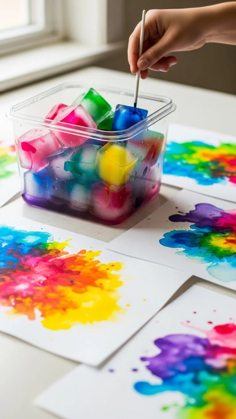 Painting Ice Experiment