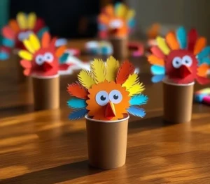 Paper Cup Turkeys 18 Paper Cup Turkeys