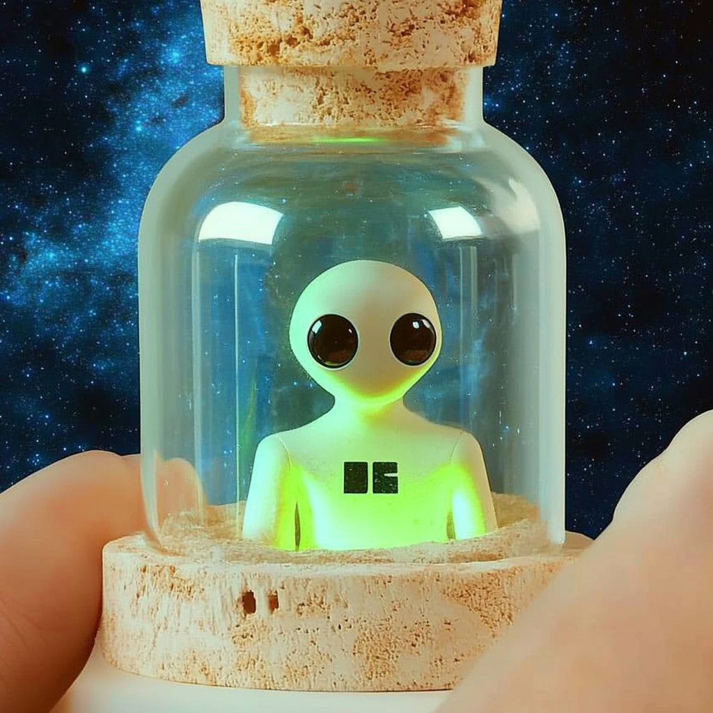 DIY Glowing Pet Alien in a Bottle 4 DIY Glowing Pet Alien in a Bottle