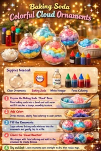 Baking Soda Colorful Cloud Ornaments 19 Baking Soda Colorful Cloud Ornaments