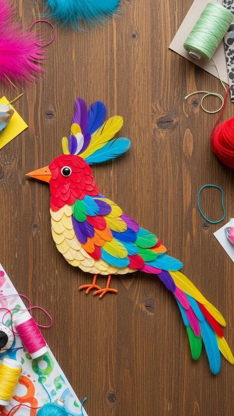 Colourful Bird Craft