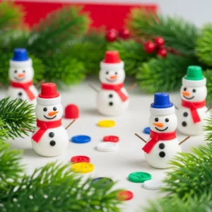 DIY Button Snowman Winter Frame 15 DIY Button Snowman Winter Frame