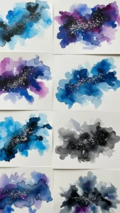 Watercolor Painting with Salt 19 Watercolor Painting with Salt