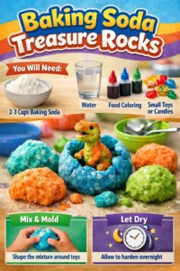 Baking Soda Treasure Rocks 18 Baking Soda Treasure Rocks