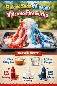 Baking Soda & Vinegar Volcano Fireworks 18 Baking Soda & Vinegar Volcano Fireworks