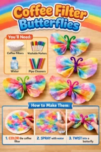 Coffee Filter Butterflies 17 Coffee Filter Butterflies