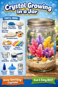 Crystal Growing in a Jar 10 Crystal Growing in a Jar