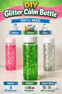 DIY Glitter Calm Bottle 15 DIY Glitter Calm Bottle