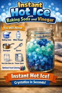 Instant Hot Ice with Baking Soda and Vinegar 21 Instant Hot Ice with Baking Soda and Vinegar