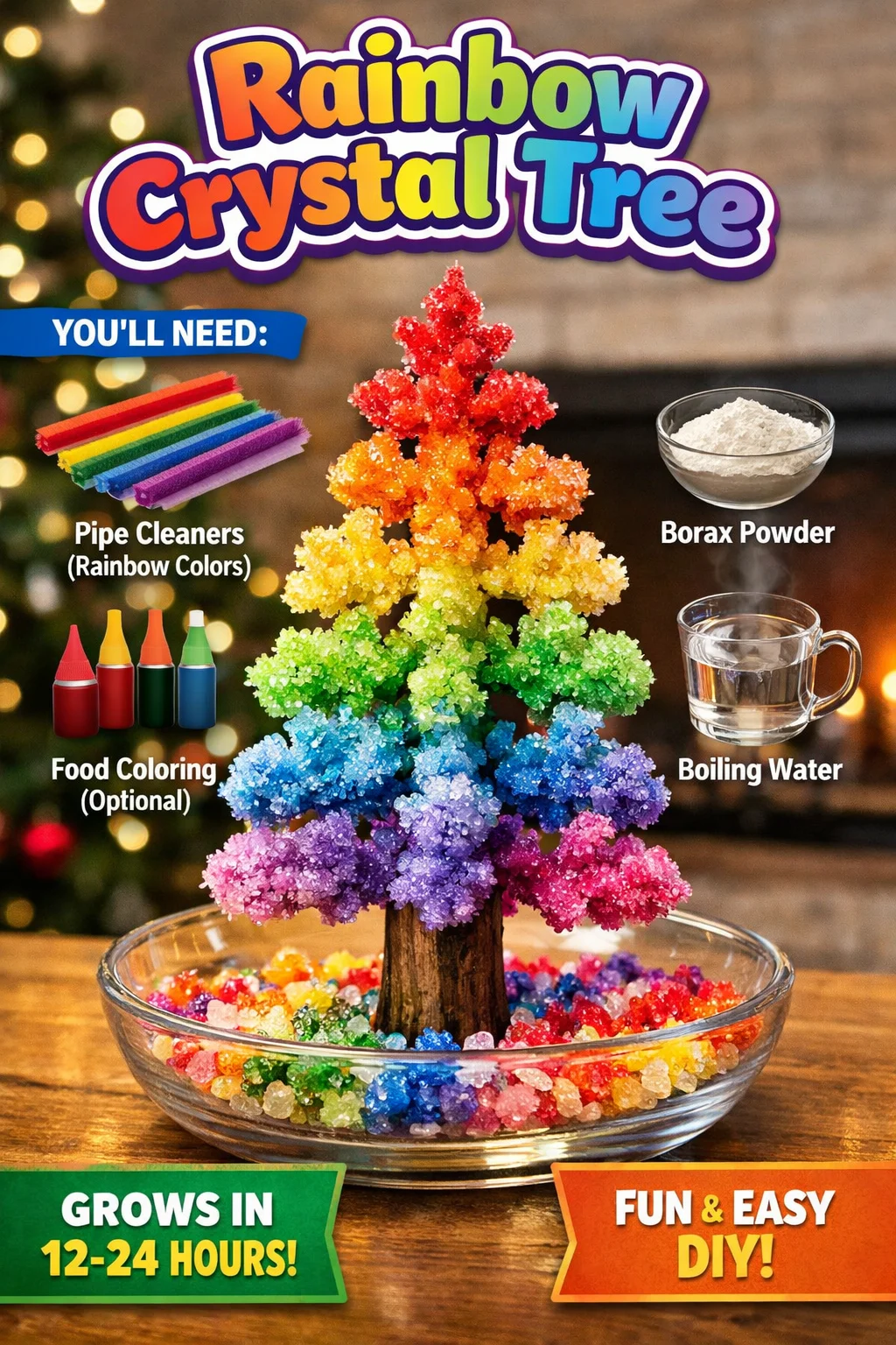Rainbow Crystal Tree