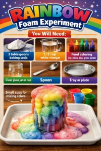 Rainbow Foam Experiment 18 Rainbow Foam Experiment