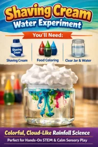 Shaving Cream Water Experiment 19 Shaving Cream Water Experiment