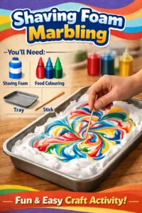 Shaving Foam Marbling 17 Shaving Foam Marbling
