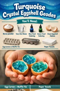 Turquoise Crystal Eggshell Geodes 18 Turquoise Crystal Eggshell Geodes
