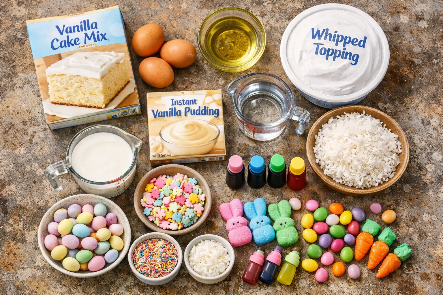 Easter Bunny Poke Cake 8 Easter Bunny Poke Cake