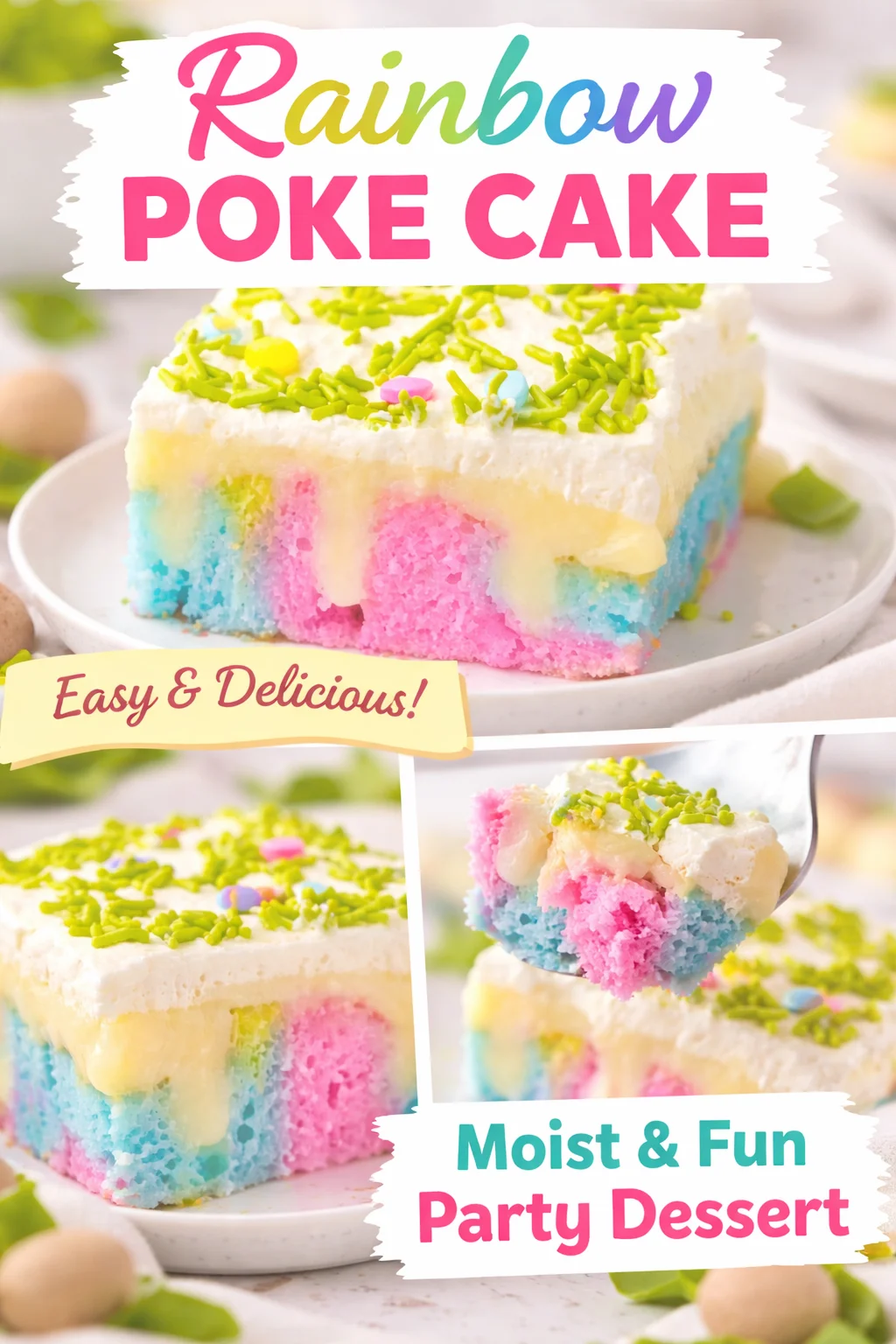 Easter Bunny Poke Cake 10 Easter Bunny Poke Cake