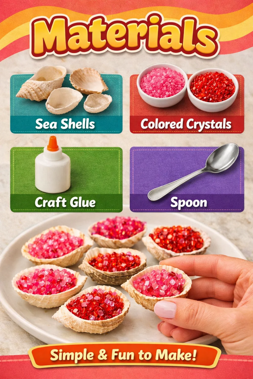 Popular Craft Using Material Materials