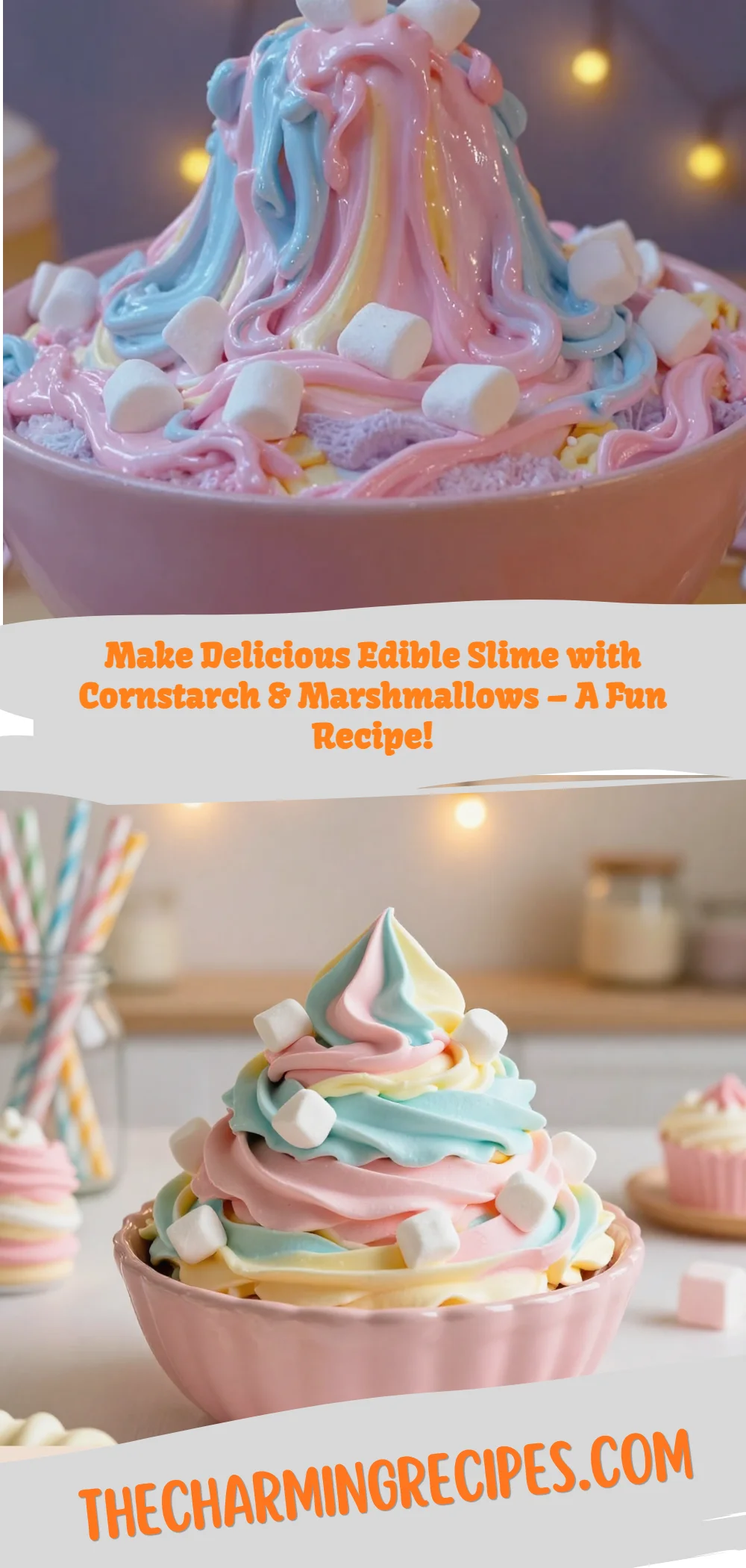 Cornstarch & Marshmallows Edible Slime 8 Cornstarch & Marshmallows Edible Slime