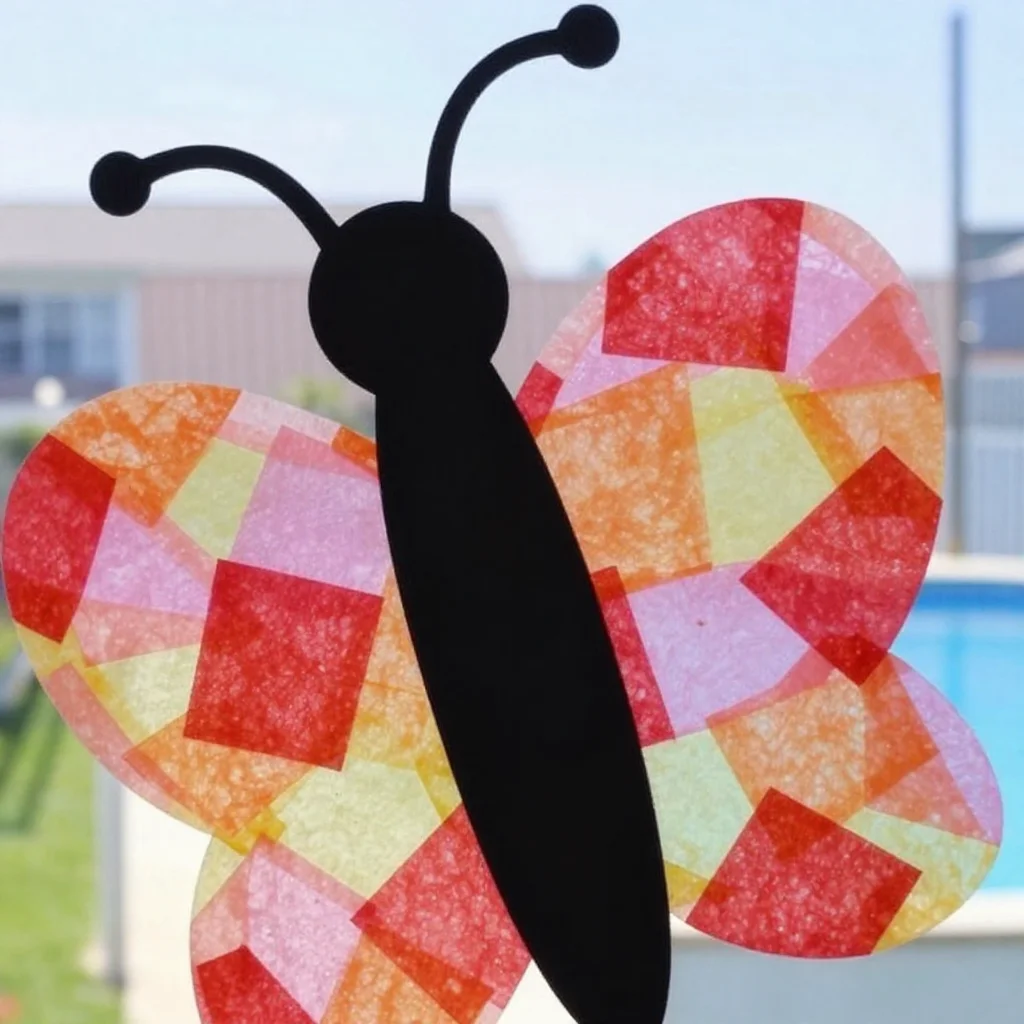 DIY Butterfly Suncatcher (with Free Template!) 5 DIY Butterfly Suncatcher (with Free Template!)
