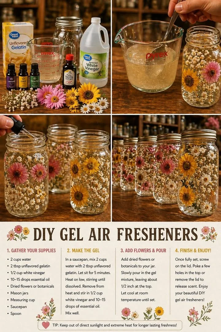 DIY Floral Gel Air Fresheners 5 DIY Floral Gel Air Fresheners