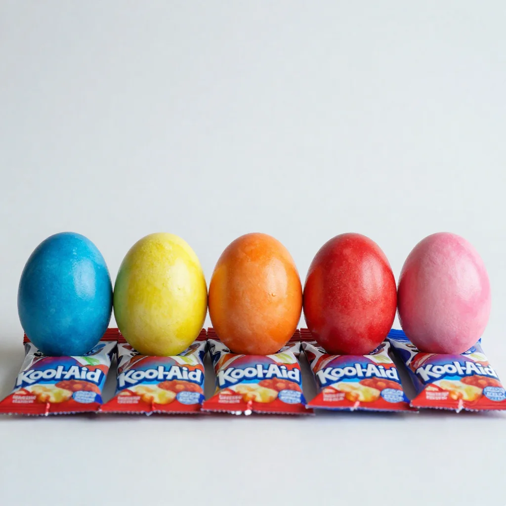 Dyeing Easter Eggs with Kool Aid 6 Dyeing Easter Eggs with Kool Aid