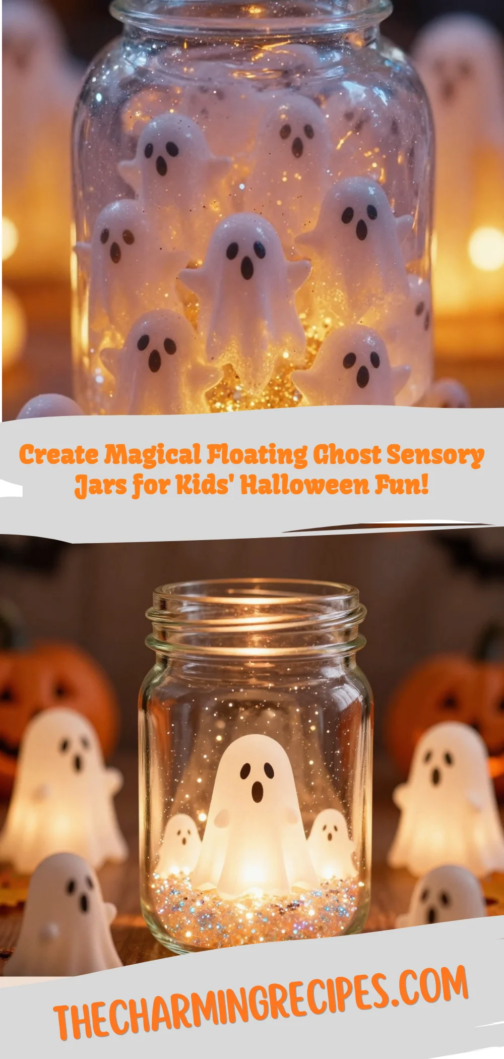 Floating Ghost Sensory Jar For Kids 8 Floating Ghost Sensory Jar For Kids