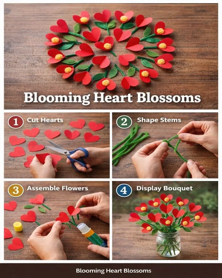 Heart Flowers 5 Heart Flowers