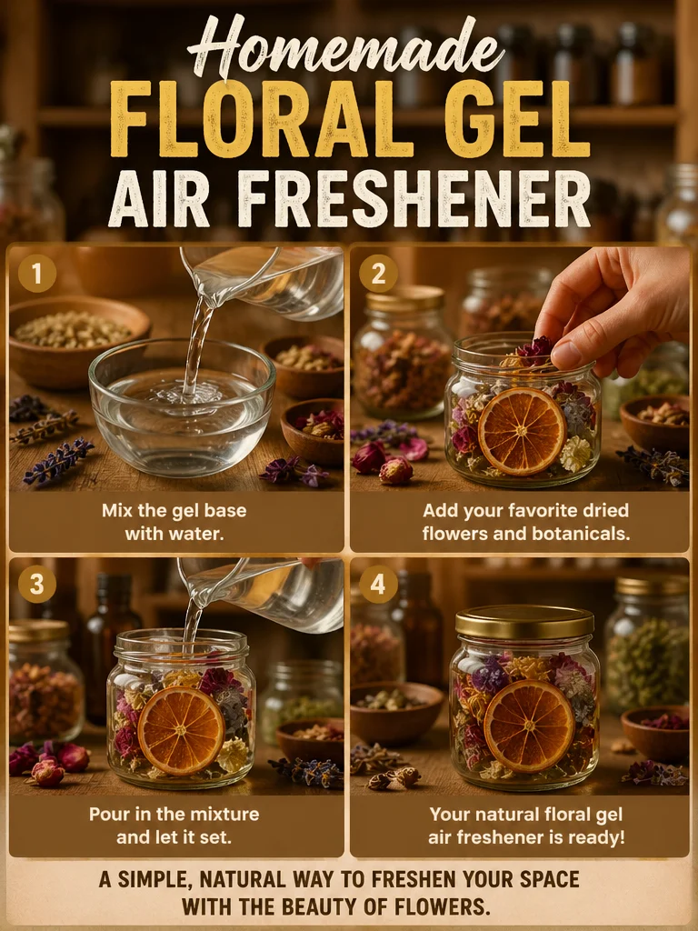 Homemade Floral Gel Air Freshener 6 Homemade Floral Gel Air Freshener