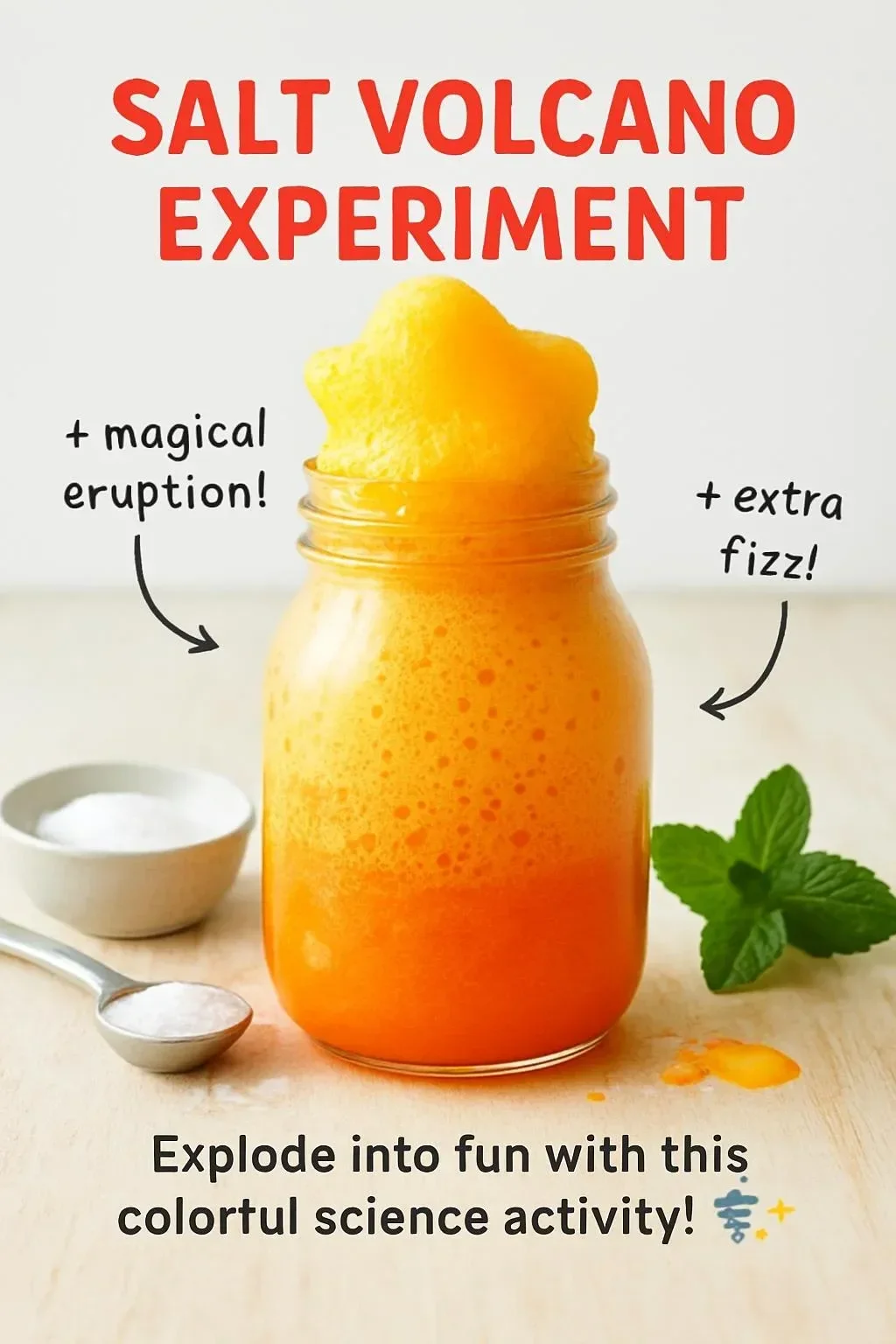 Salt Rocks Volcano Salt Volcano Experiment