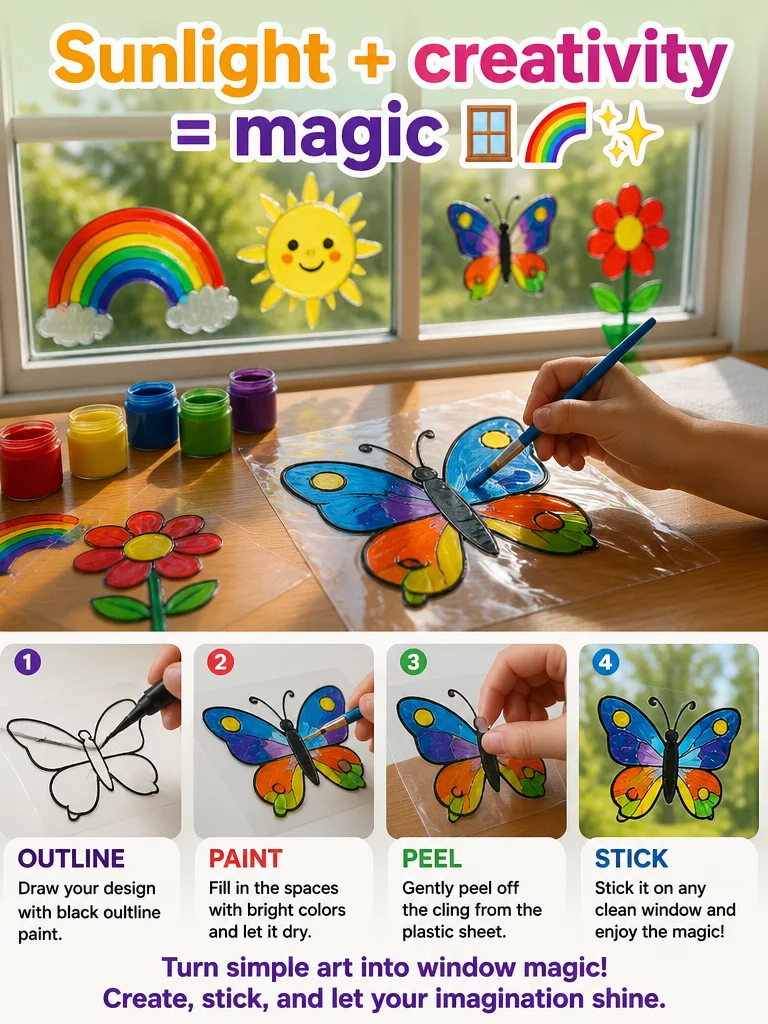 Sunlight + creativity = magic 🪟🌈✨ 6 Sunlight + creativity = magic 🪟🌈✨