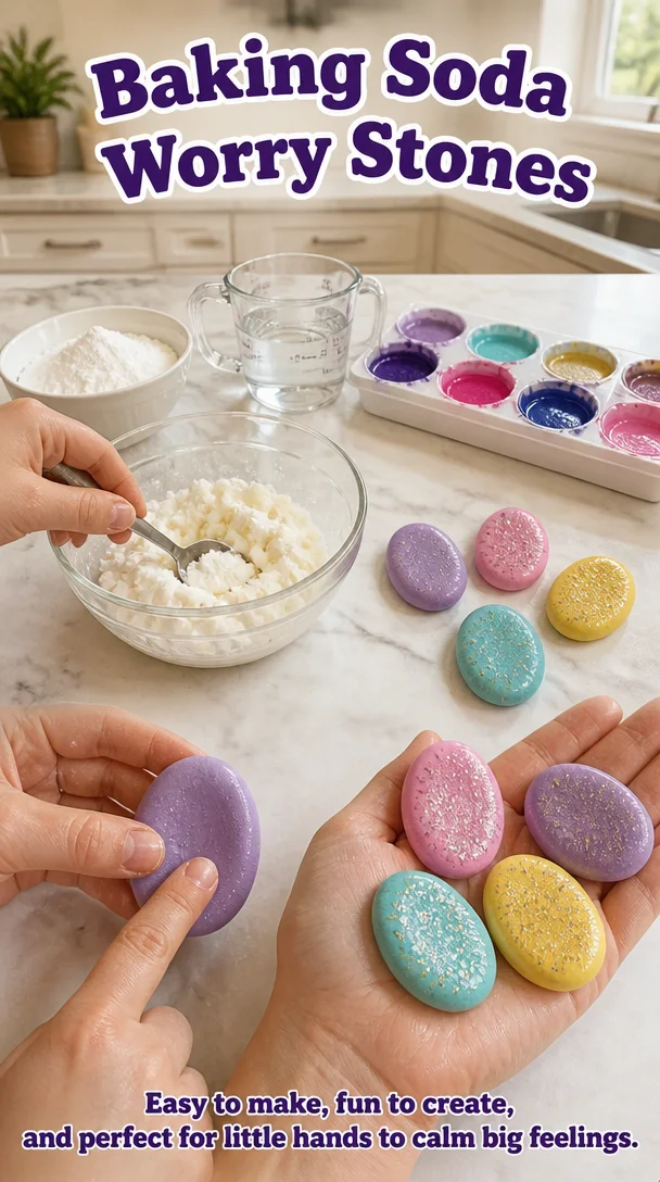 Baking Soda Worry Stones 4 Baking Soda Worry Stones