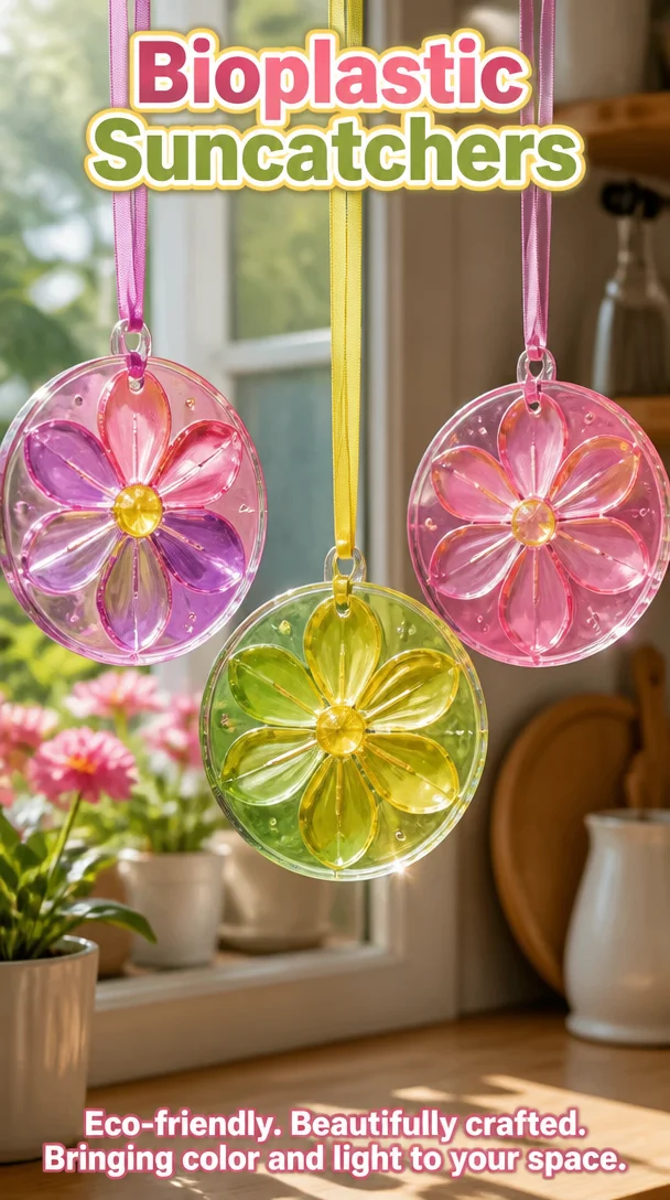 Bioplastic Suncatchers 6 Bioplastic Suncatchers