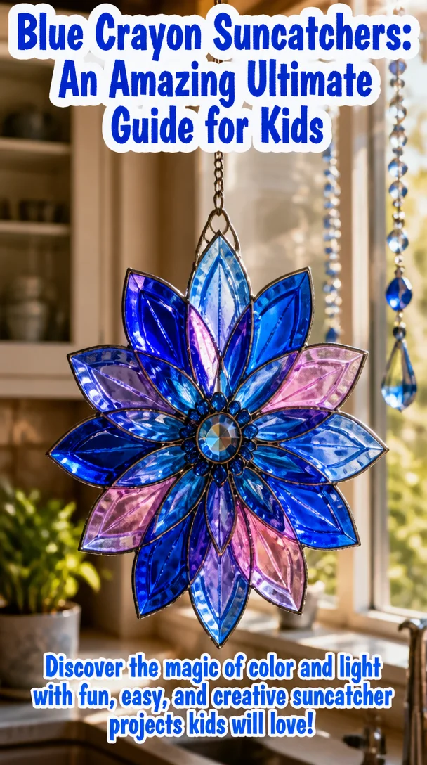 Blue Crayon Suncatchers: An Amazing Ultimate Guide for Kids 4 Blue Crayon Suncatchers: An Amazing Ultimate Guide for Kids