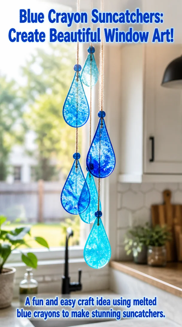 Blue Crayon Suncatchers: Create Beautiful Window Art! 6 Blue Crayon Suncatchers: Create Beautiful Window Art!