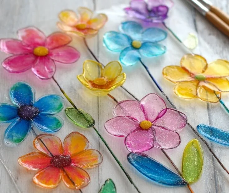 Clear Glue Flower Suncatcher Craft | Easy DIY Kids Project & Colorful Home Decor 5 Clear Glue Flower Suncatcher Craft | Easy DIY Kids Project & Colorful Home Decor